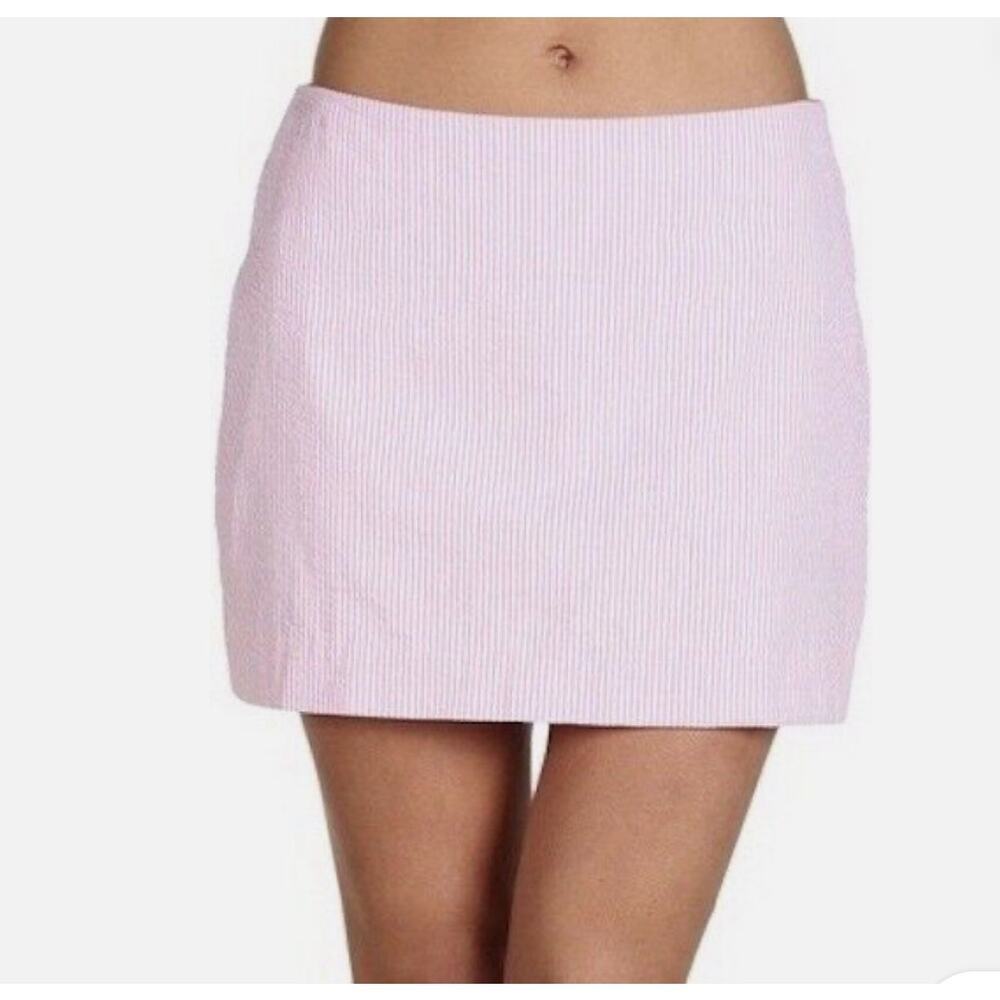 Lilly Pulitzer Light Pink Seersucker Mini Skirt